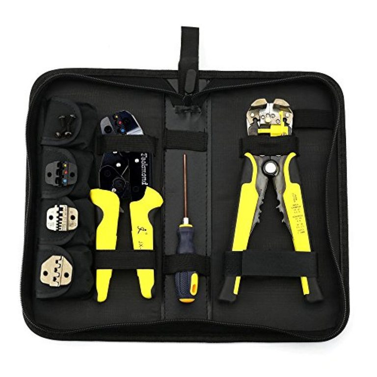 Pince à sertir Teckmond B075VMZ3GK : trousse de sertissage à cliquet