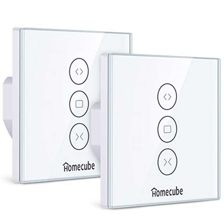Interrupteur connecté volet roulant Homecube – WIFI 2.4 GHz commande vocale Alexa & Google Home 2 dans le Pack