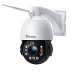 CTRONICS Caméra de surveillance Extérieur sans fil CTRONICS 295C en WiFi 5MP rotation 355° 90° avec infrarouge et alarme sonore